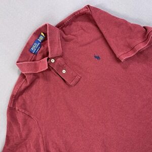 Polo Ralph Lauren Polo Shirt Mens XL Burgundy Classic Fit Pony Logo Pique Golf
